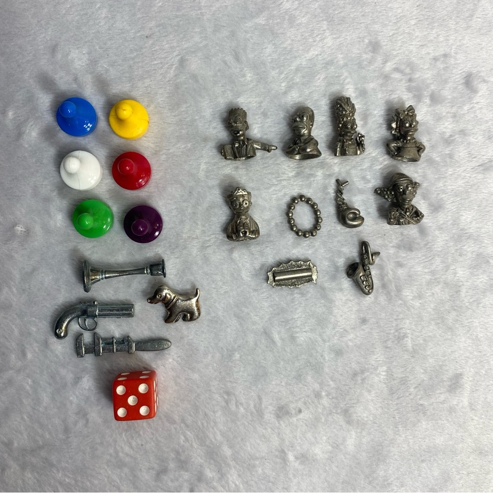 2001 The Simpsons Monopoly Mail-in Pewter Game Tokens